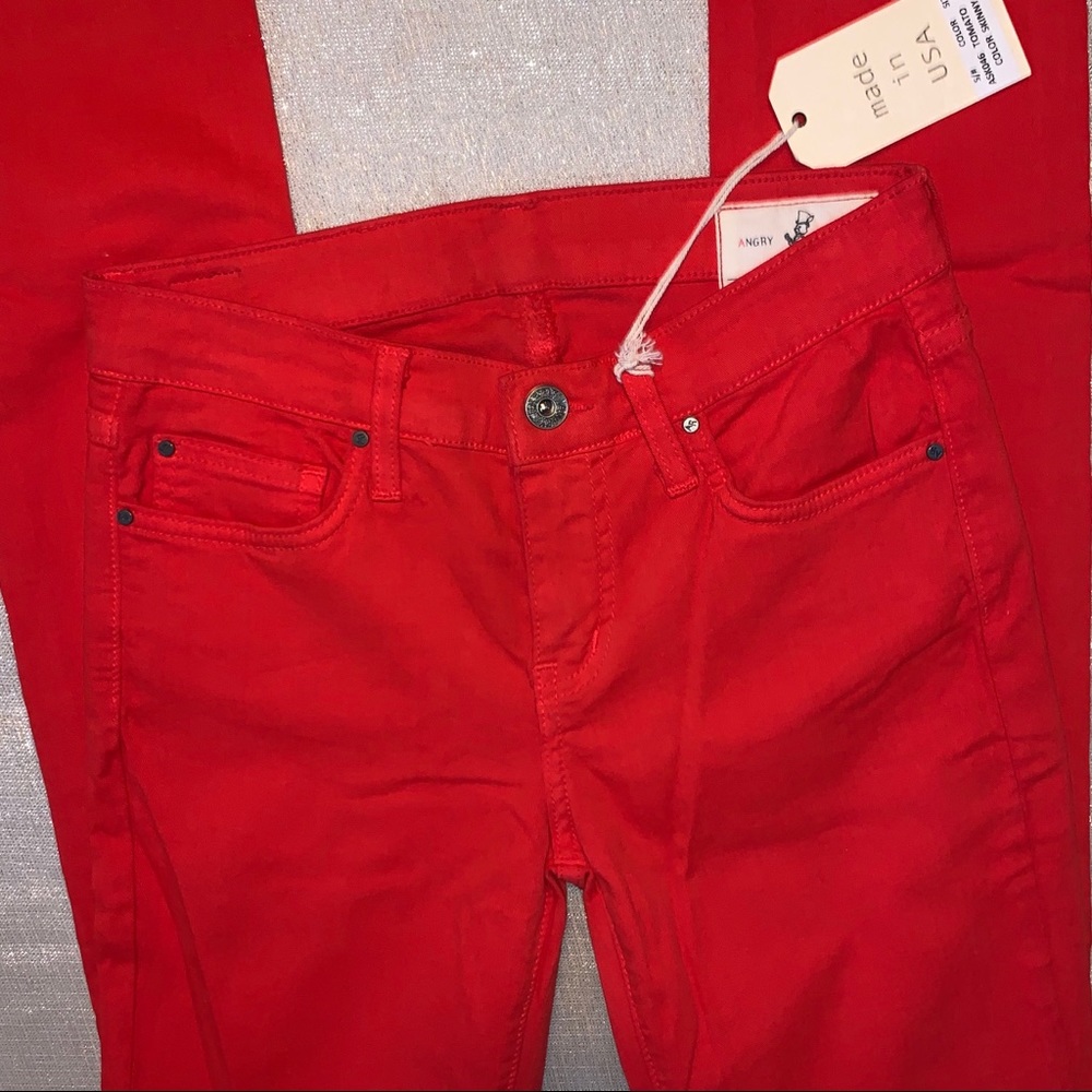 Angry Rabbit Red Skinny Jeans | Size 25 - Picture 5 of 10
